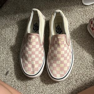 Pink Checkered Vans